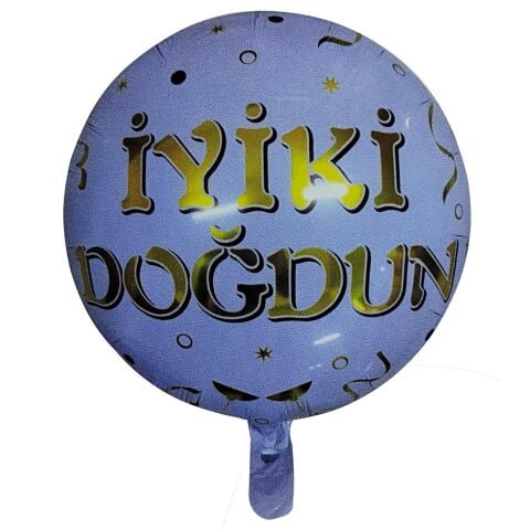 18 Inc Yuvarlak İyi Ki Doğdun Folyo