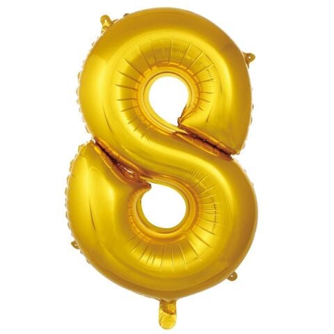 8 Rakam 34 Inc Altın Folyo