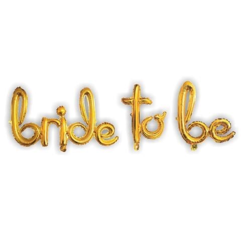 El Yazısı Bride To Be Altın Set Folyo