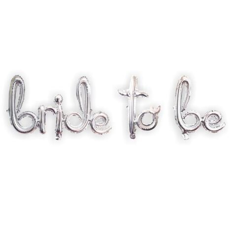 El Yazısı Bride To Be Gümüş Set Folyo