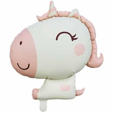 Pembe Retro Unicorn Folyo