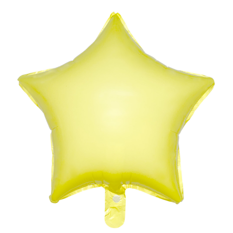 18 Inc Sarı Makaron Yıldız Folyo