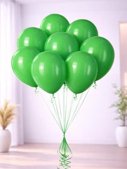 8'li Yeşil Renk Balon