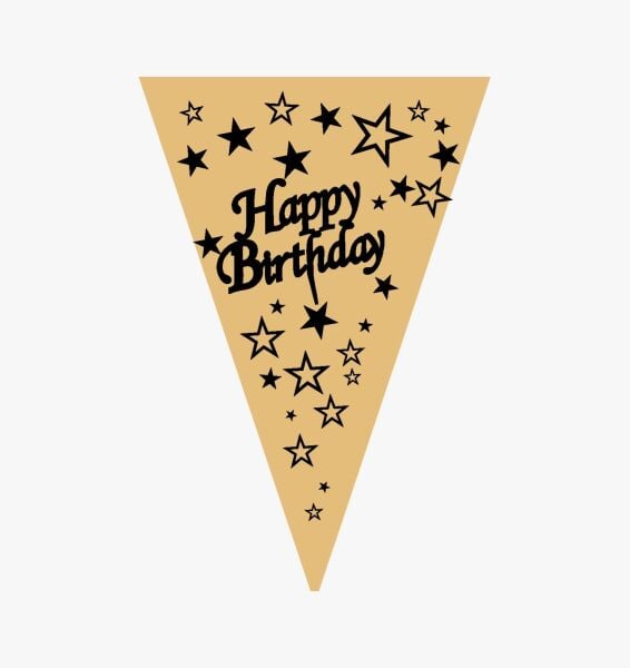 Flama Hapyy Birthday Altın