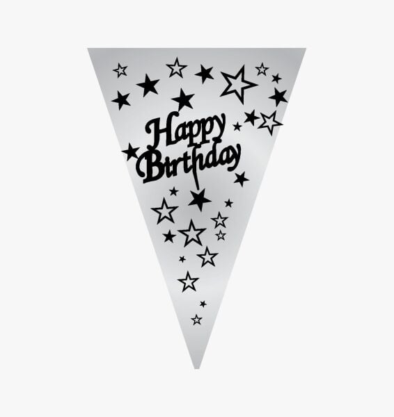 Flama Hapyy Birthday Gümüş