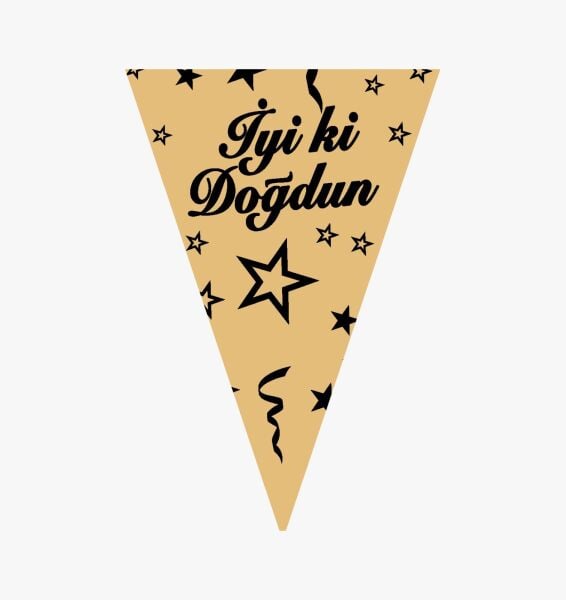 Flama İyi Ki Doğdun Altın