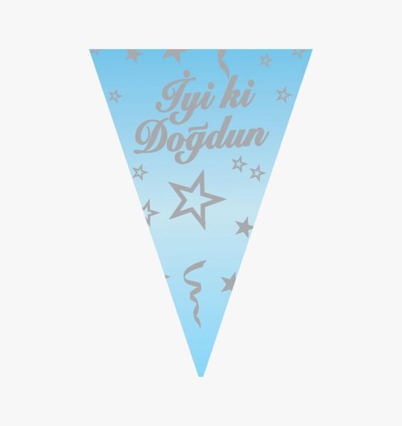 Flama İyi Ki Doğdun Mavi