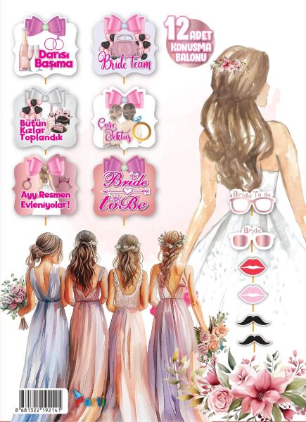 Konuşma Balonu Set 12'li Bride