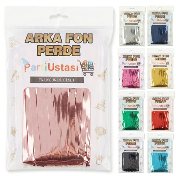 Rose Arka Fon Perde