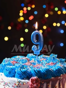 9 Mavi Rakam Mum