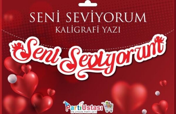 Seni Seviyorum Kaligrafi