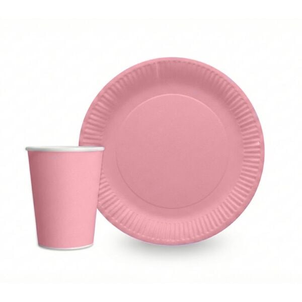 Pastel Pembe Tabak Bardak