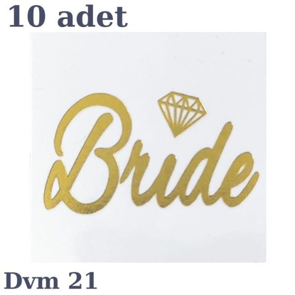 Altın Dövme Bride Elmas