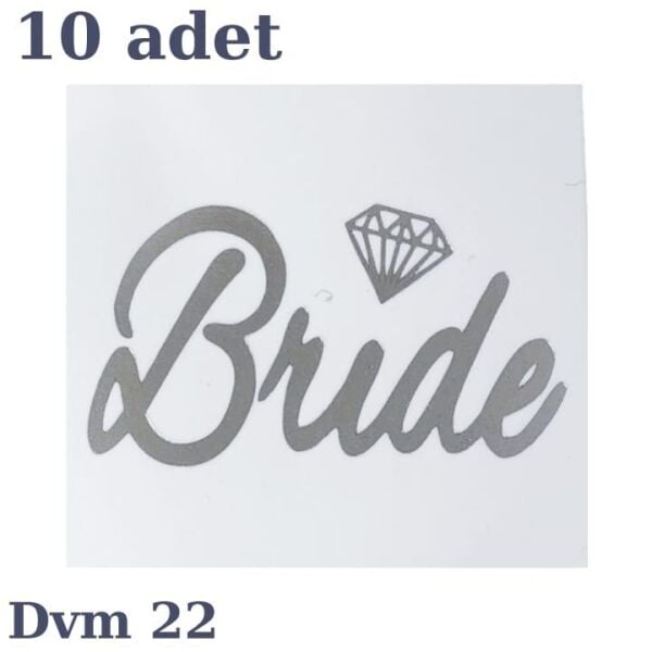 Gümüş Dövme Bride Elmas