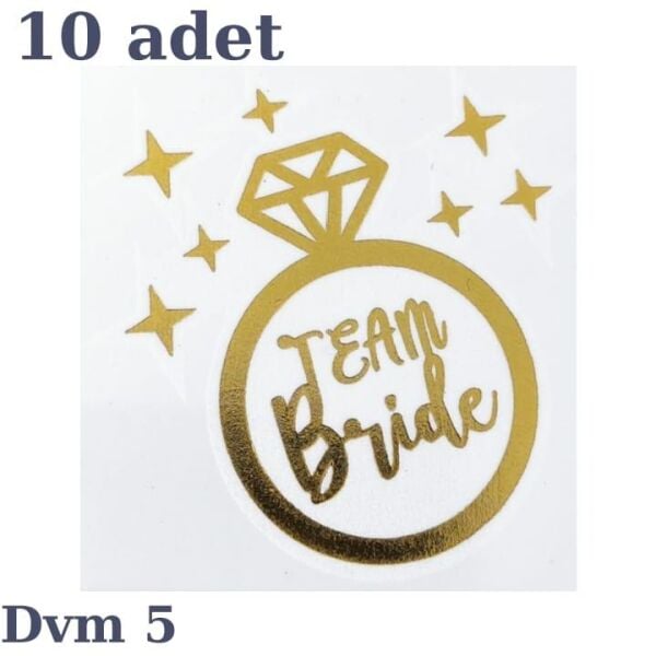 Altın Dövme Team Bride Yüzük