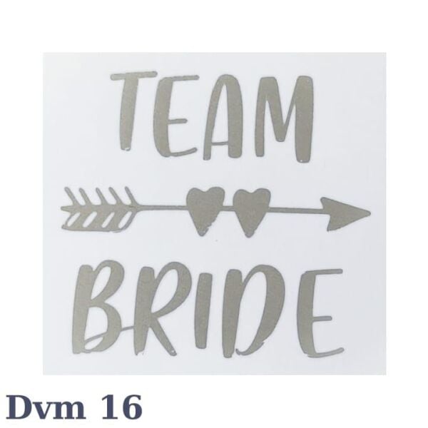 Gümüş Dövme Team Bride Ok