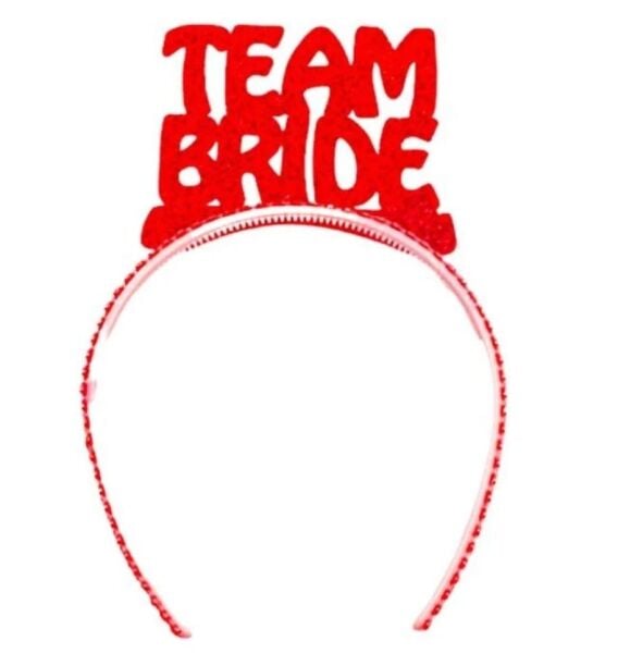 Kırmızı Eva Taç Team Bride