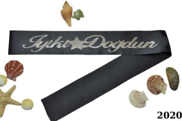 Kuşak İyi Ki Doğdun Siyah / Gümüş