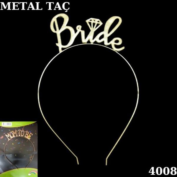 Altın Taç Metal Bride