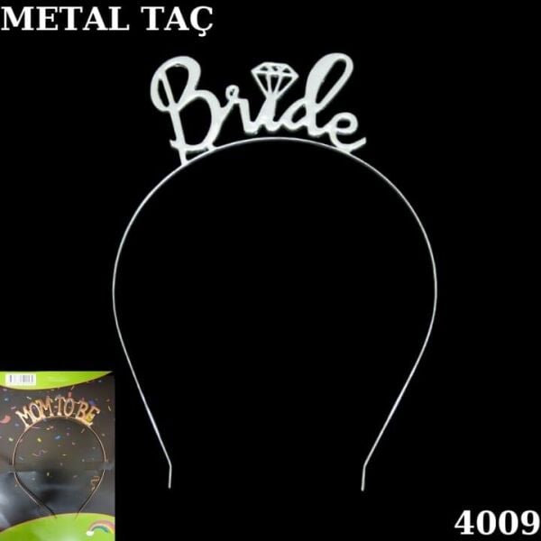 Gümüş Taç Metal Bride