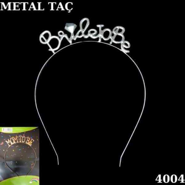 Gümüş Taç Metal Bride To Be