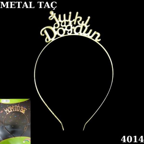 Altın Taç Metal İyi Ki Doğdun
