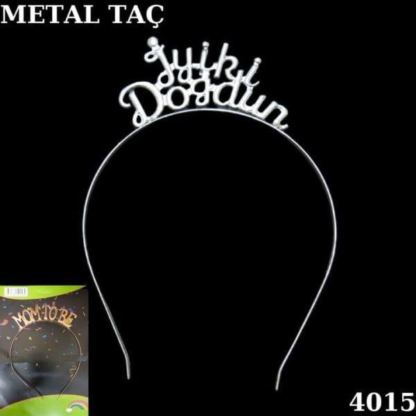 Gümüş Taç Metal İyi Ki Doğdun