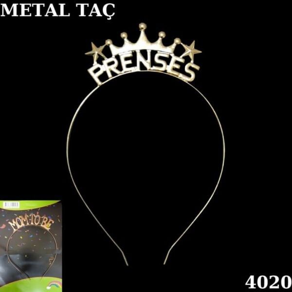 Altın Taç Metal Prenses
