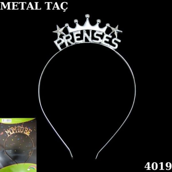 Gümüş Taç Metal Prenses