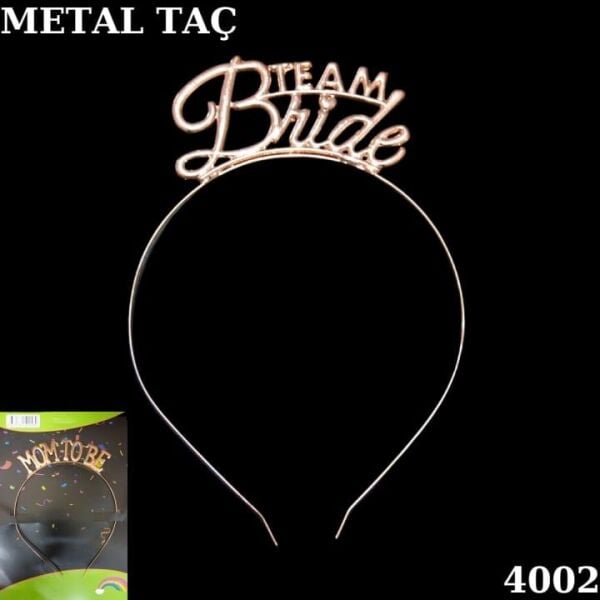 Bronz Taç Metal Team Bride