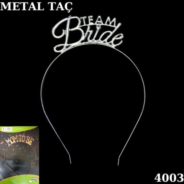 Gümüş Taç Metal Team Bride