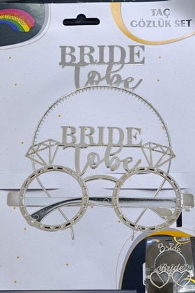 Bride To Be Gümüş Mika Taç Gözlük