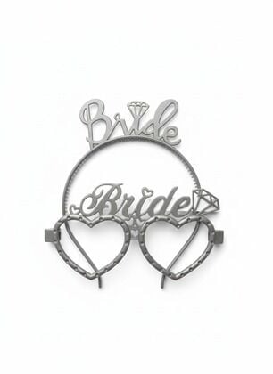 Bride Gümüş Mika Taç Gözlük
