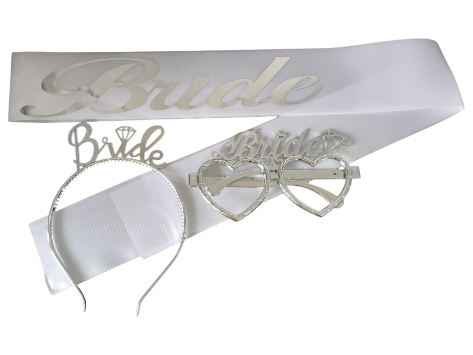Bride Beyaz Gümüş Set