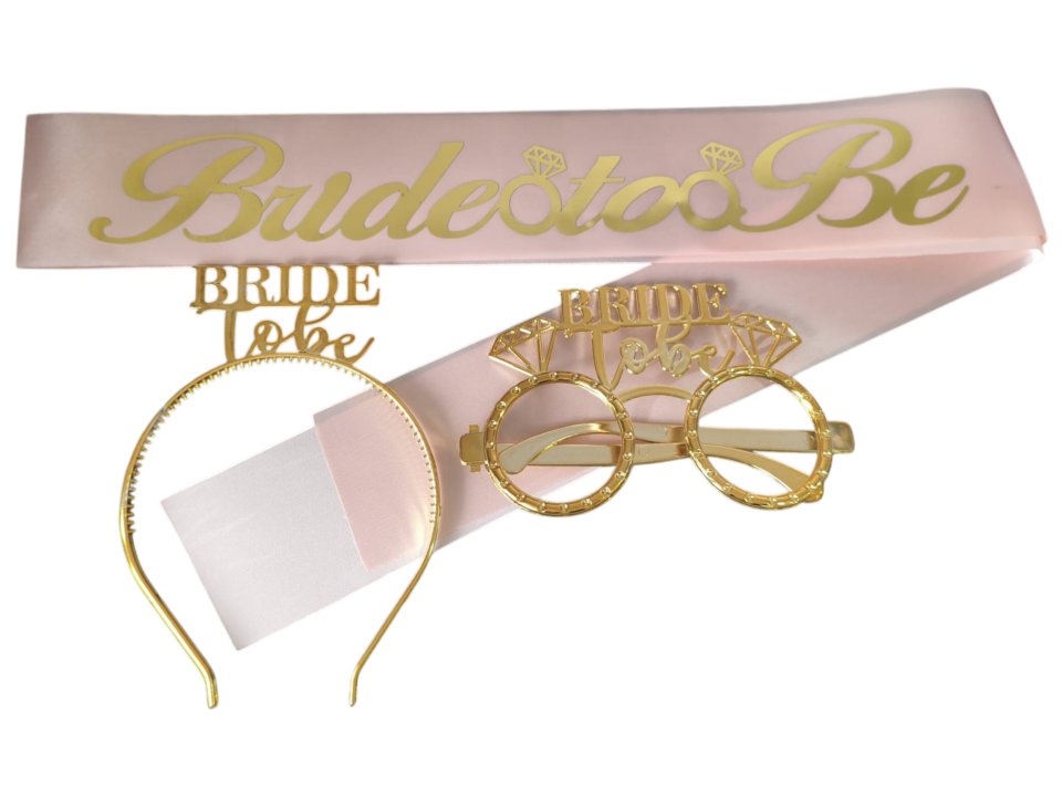 Bride To Be Pembe Altın Set