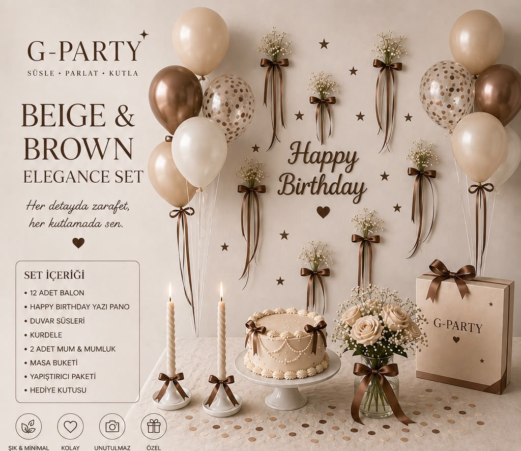 Beige Ribbon Set