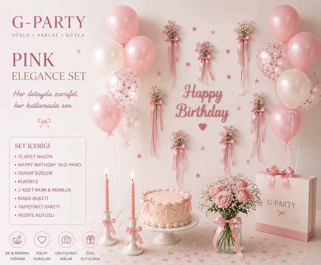 Pink Ribbon Set
